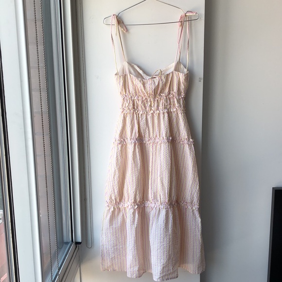NWT Lovers + Friends Kai Striped Seersucker Dress! - Picture 10 of 16